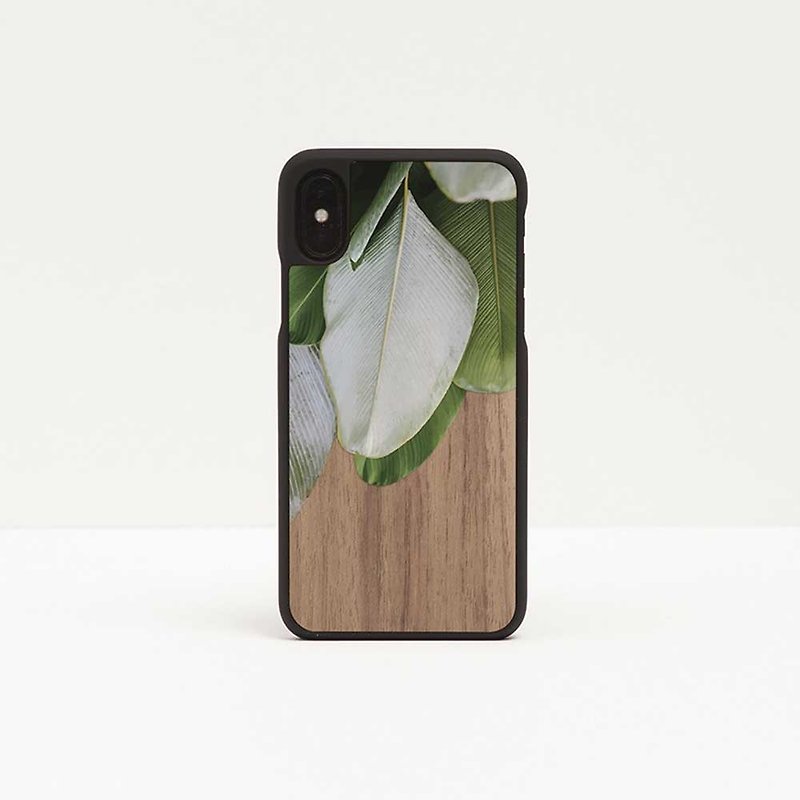 [Pre-order] Log phone shell / fallen leaves - iPhone - เคส/ซองมือถือ - ไม้ สีนำ้ตาล