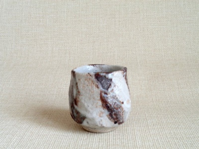 Teacup Shinano glaze a - ถ้วย - ดินเผา ขาว