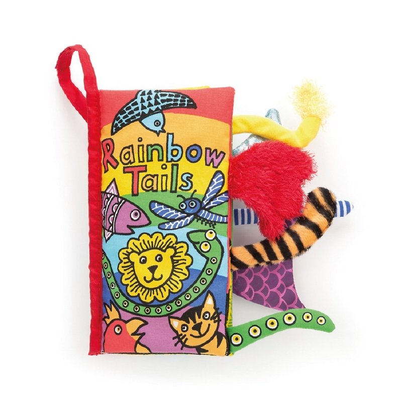 Jellycat Rainbow Tails 彩色世界尾巴書 - 嬰幼兒玩具/毛公仔 - 聚酯纖維 