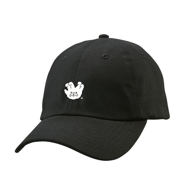 手犬打招呼 - 老帽 - 黑 - 帽子 - 棉．麻 黑色