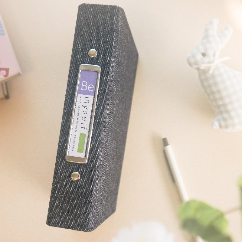 Be Myself - 丹寧6孔名片電話本(3格)。JCC-60。 - 文件夾/資料夾 - 其他金屬 