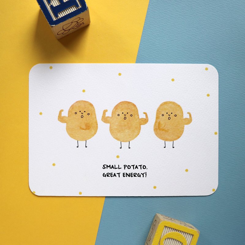 Little Potato Postcard-Potato Power