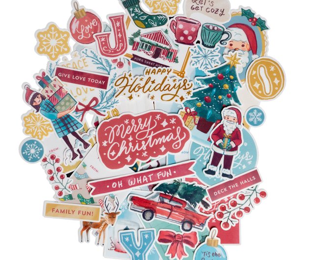 Holiday Stickers & Labels Deck The Halls