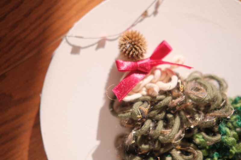 [Tainan] Knitting and painting a Christmas tree for beginners, basic knitting, parent-child friendly, 10% off for two people traveling together - Knitting / Felted Wool / Cloth - Cotton & Hemp 