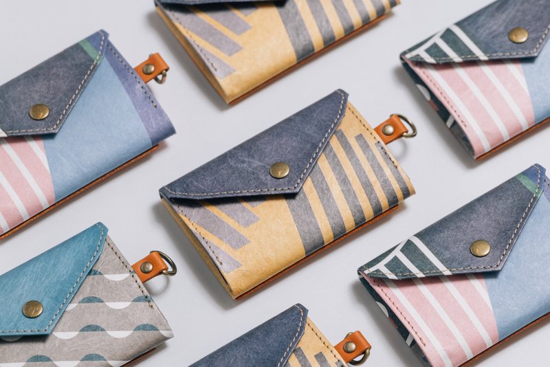 泰維克證件零錢包(階梯)   【北藝中心 ×  WoodMan 聯名款】 - 證件套/識別證套 - 環保材質 橘色