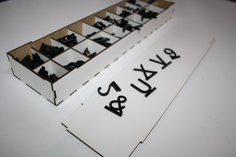 Menu board letters, Wood mounted wall menu rails, Acrylic letter board - Wall Décor - Plastic 