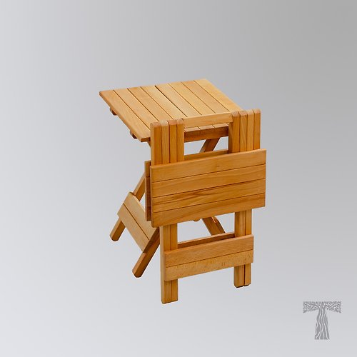 IMartCentre Wooden Folding Stools ,Small wooden stool,Multi purpose folding table,set 4 fold