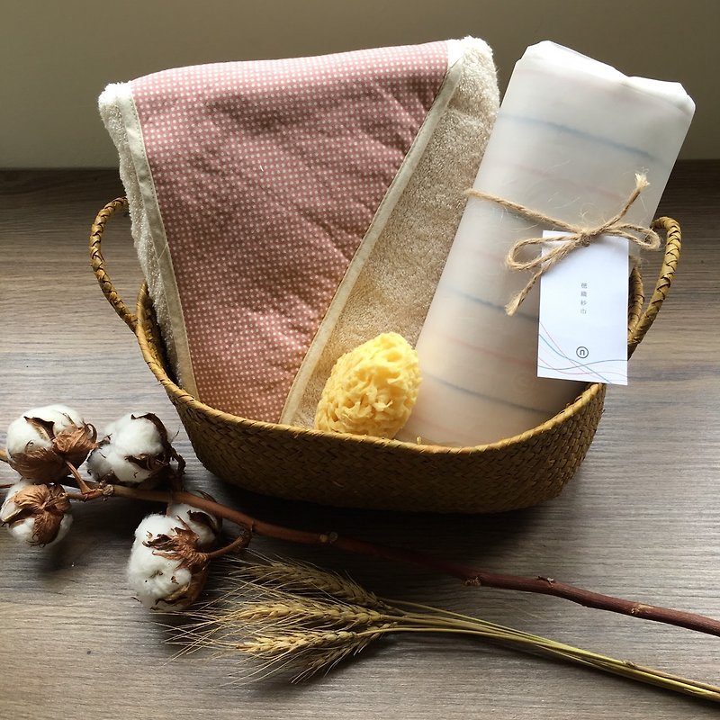 Goody Bag-Little Mushroom Bath Towel Popular Miyue Ceremony [Newborn Ceremony/Miyue Ceremony/Baby Birth Ceremony] - ของขวัญวันครบรอบ - ผ้าฝ้าย/ผ้าลินิน 