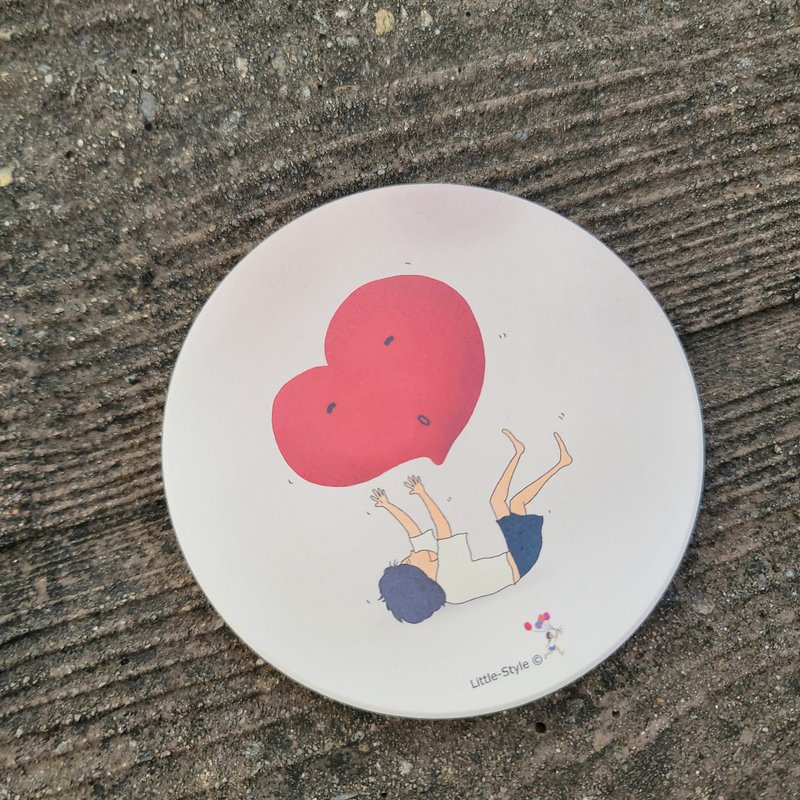 吸水杯墊-心靈慰藉 - 杯墊 - 其他材質 白色
