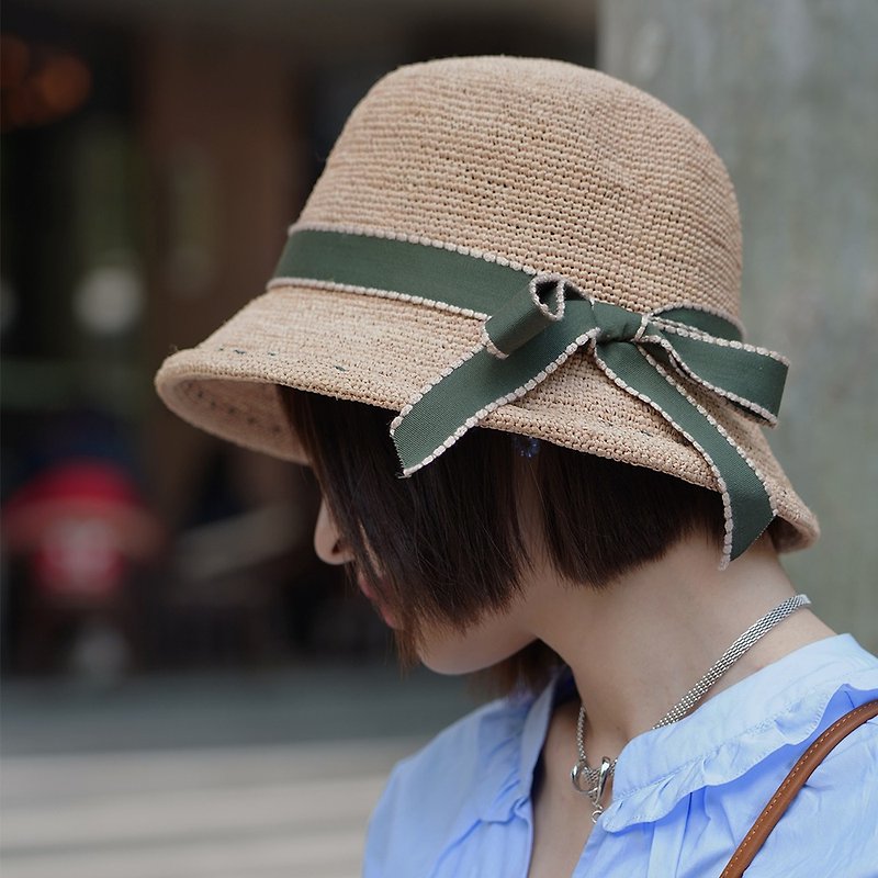 綠色織帶漁夫草帽|Life-004 - 帽子 - 植物．花 