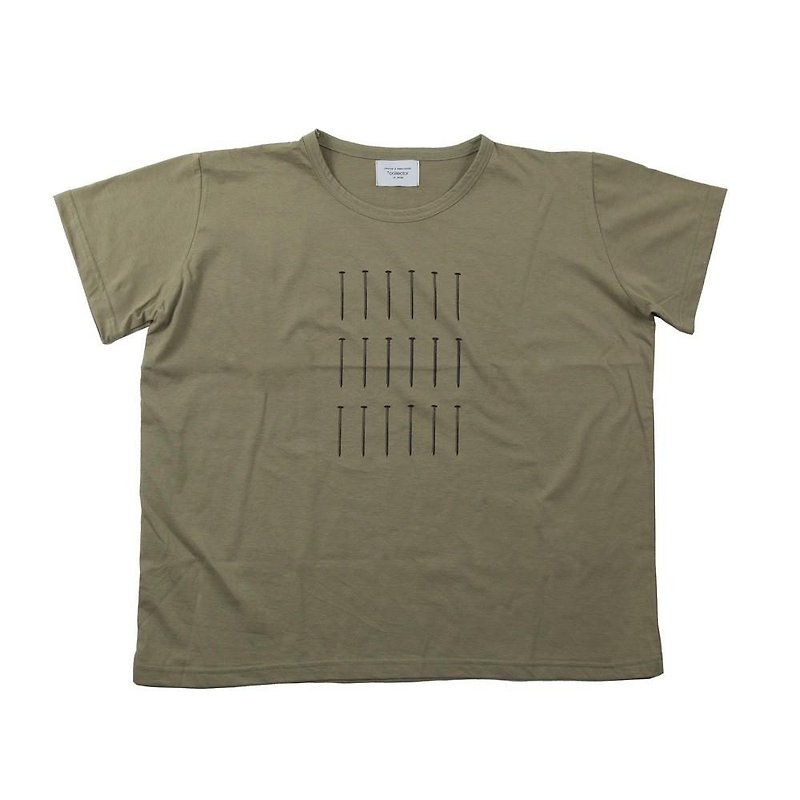 釘　レディースTシャツ　レディースフリー　Tcollector - 女上衣/長袖上衣 - 棉．麻 綠色