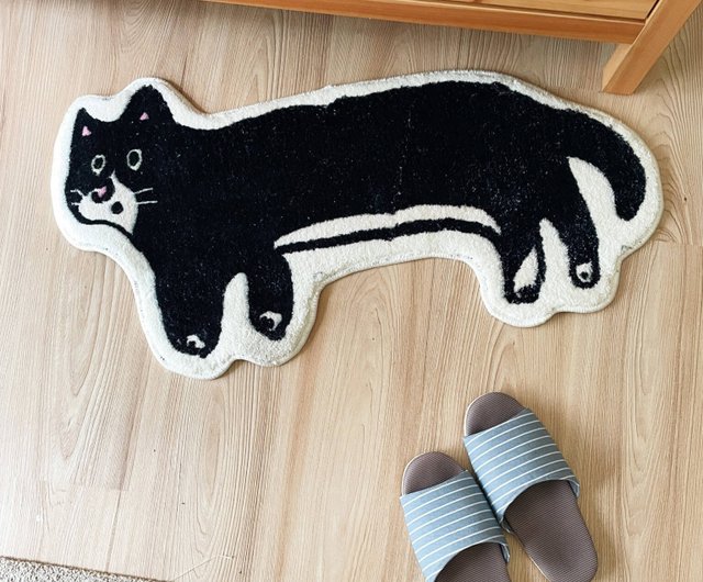 ame soeur illustration co-branded cat floor mat / Mercedes meow