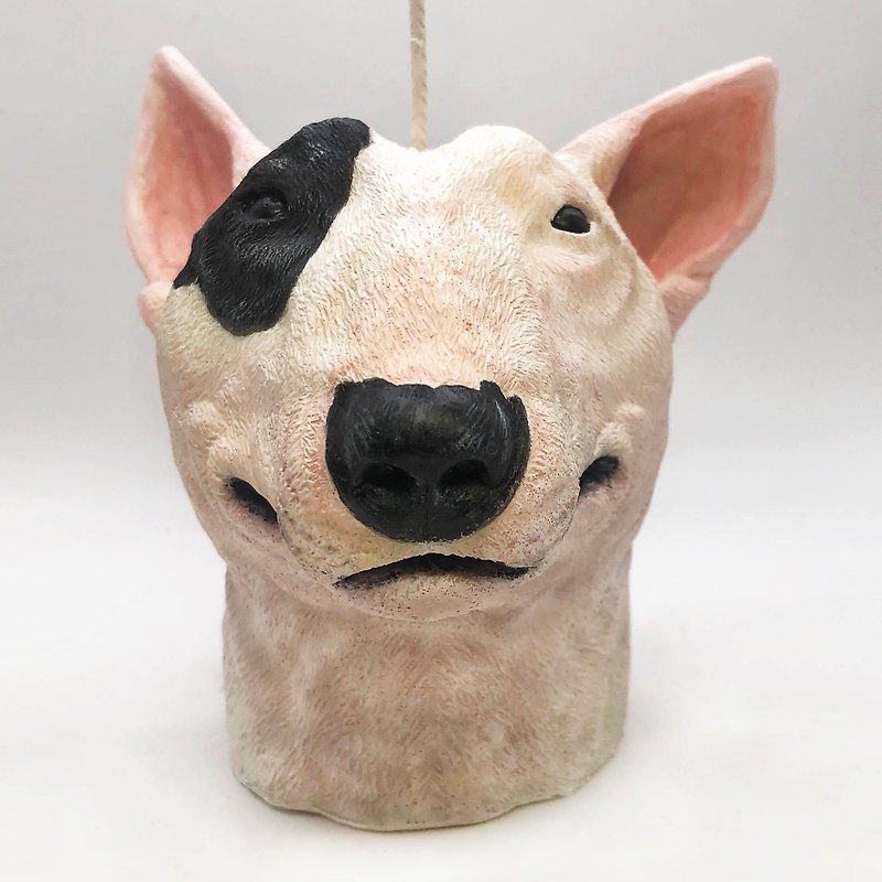 Bull Terrier/Shape Candle&Taipei Zoo joint name - Candles & Candle Holders - Wax 