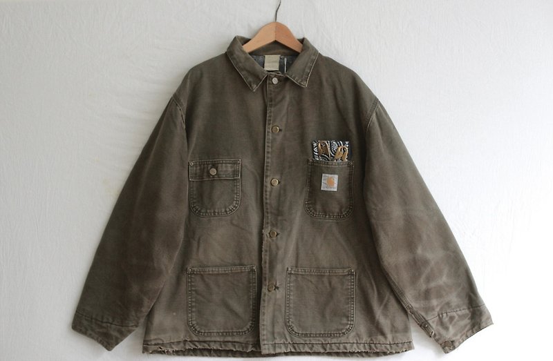 Vintage jacket/ carhartt no.151 tk - Men's Coats & Jackets - Cotton & Hemp Khaki