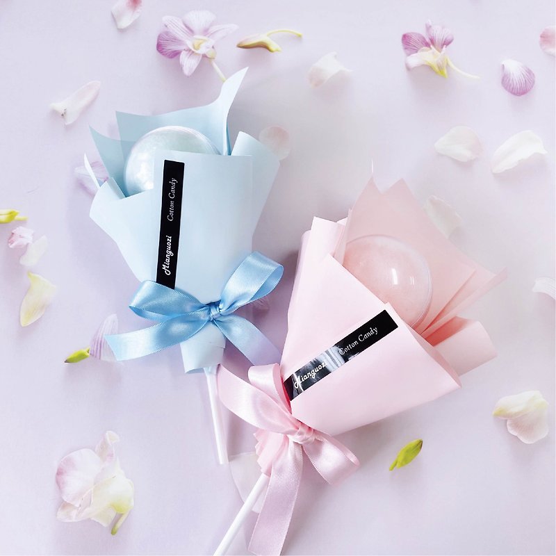 [Graduation Season] Marshmallow Single Bouquet (Graduation Gift Dried Flowers) - ขนมคบเคี้ยว - กระดาษ หลากหลายสี