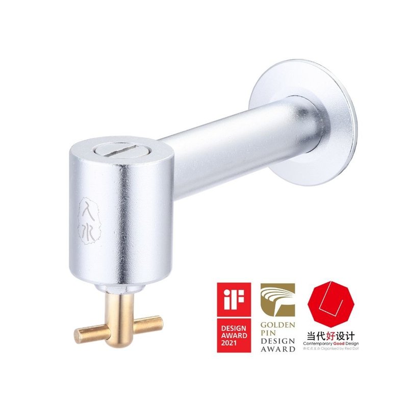 【人水良品衛浴】防疫水栓(銀)34-080 IF設計獎 台灣製造 - 衛浴用品/浴室收納 - 銅/黃銅 銀色