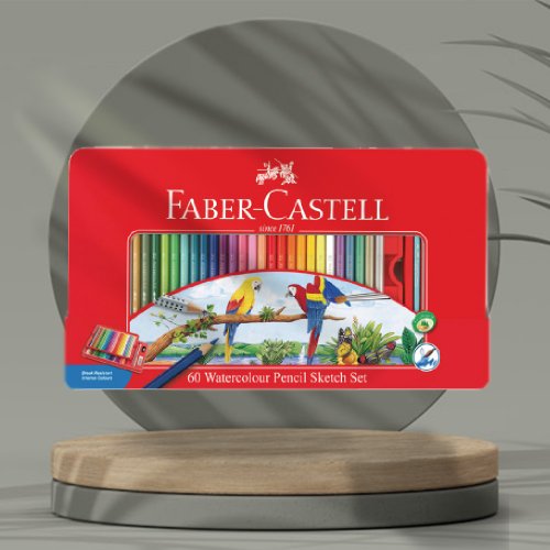 文聚 Faber-Castell 水性色鉛筆60色/鐵盒(原廠正貨)