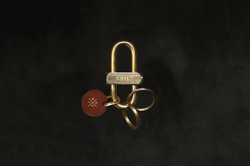 UNIC UNIC經典魯班鎖鑰匙圈 / 黃銅鑰匙釦 / 背包掛勾吊飾【可客製化】