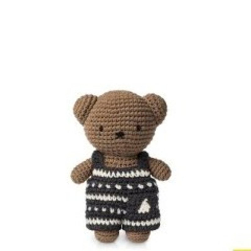 手工製boris小熊【北歐套裝】 - 寶寶/兒童玩具/玩偶 - 棉．麻 多色