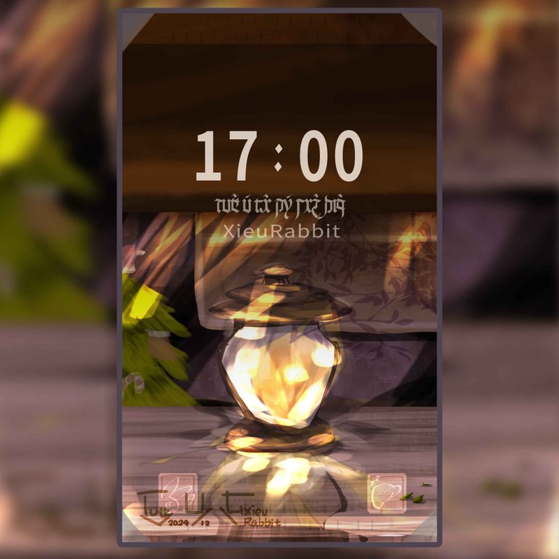 物品插畫-白天提燈 個人化手機桌布【電子檔】 - 電腦手機桌布/貼圖/App 圖示 - 其他材質 
