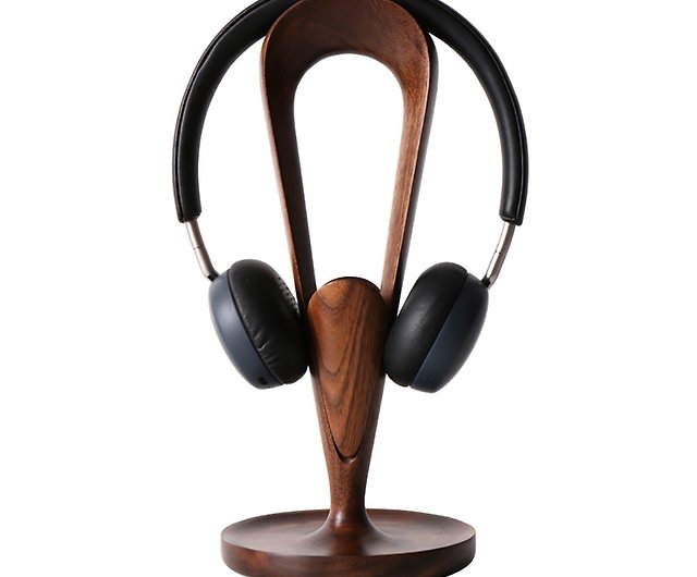 PIPONS Gaming Headphone Stand Black Walnut Wooden Headphone Stand Brass  Creative Headphone Shelf Bracket Headset Stand Headphone Holder Earphone  Rack