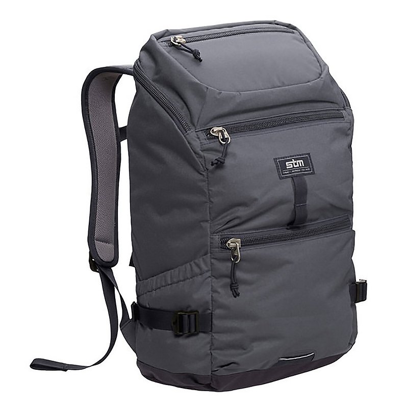 [STM]Drifter Backpack 15吋 light traveler three-layer laptop back pack (graphite gray) - กระเป๋าเป้สะพายหลัง - ไฟเบอร์อื่นๆ สีเทา