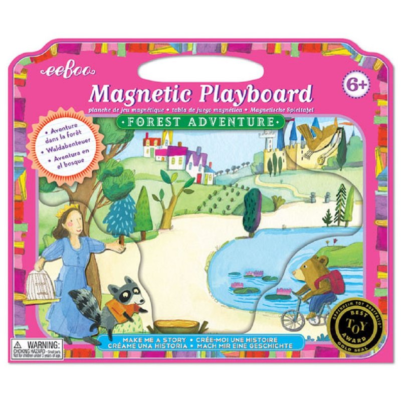Magnetic Board 磁鐵遊戲板-Forest Adventure 森林冒險 - 拼圖 - 紙 粉紅色
