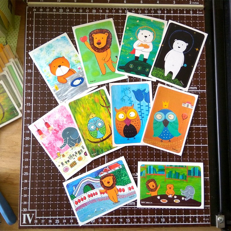 Youyou card waterproof sticker set (buy 5 get 1 free) - สติกเกอร์ - กระดาษ หลากหลายสี