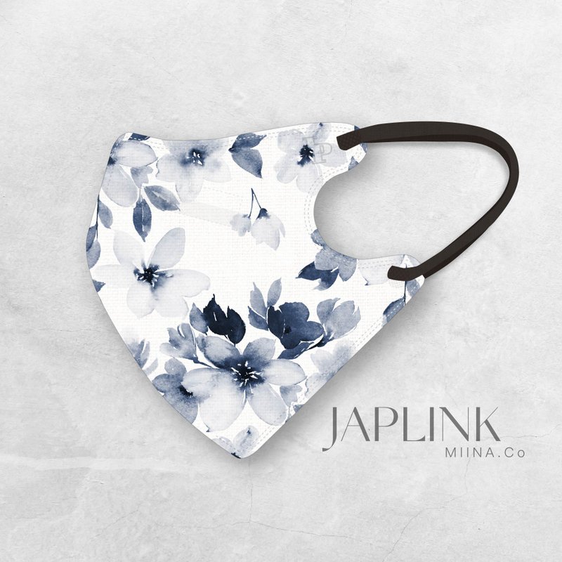 [Standard] JAPLINK MASK [D2 / N95] Three-dimensional Mask-Ink and Daimo - Face Masks - Polyester Silver