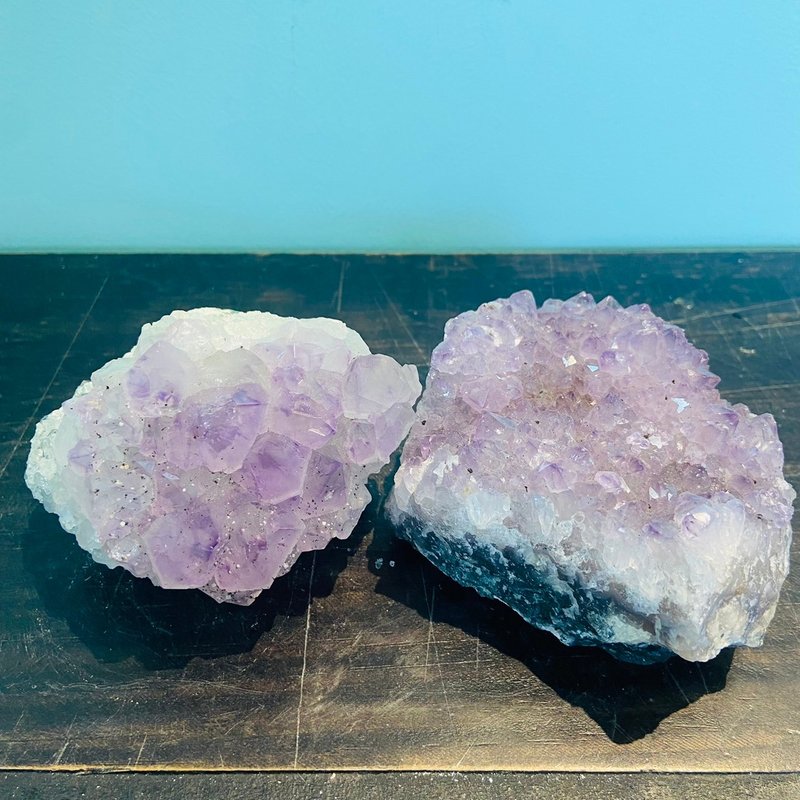 紫水晶原石 天然原石 靈感 智慧 招財 A254 A258 - 擺飾/家飾品 - 水晶 紫色