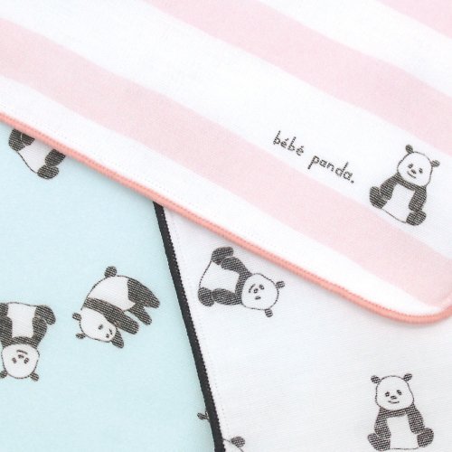 padou bebe panda Towel Gauze Handkerchief 24cm×24cm Soft Light Cotton Made In Japan