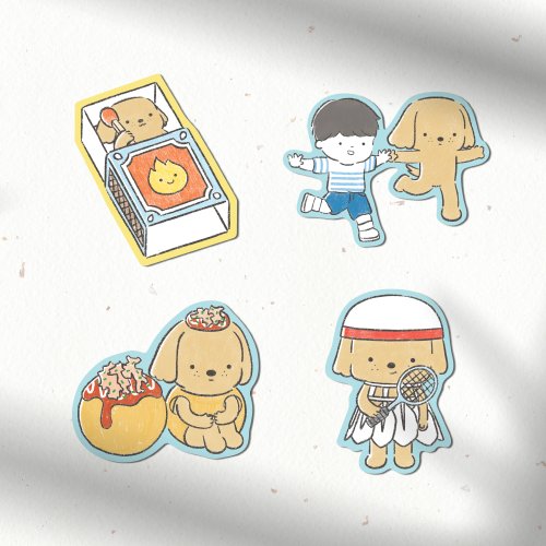 Jormation Holographic Waterproof Die Cut Stickers - SET C