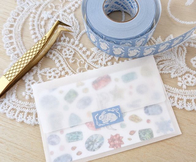 ラベラーシール リボンうさぎ - ショップ bartimaeus ステッカー