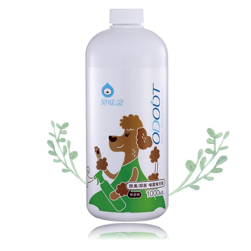 【For Dogs】Deodorant/Antibacterial Spray Refill Bottle 1000ml - ทำความสะอาด - สารสกัดไม้ก๊อก สีเขียว
