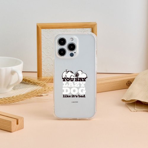 TOYSELECT SNOOPY史努比 慵懶一下全氣囊防摔iPhone手機殼