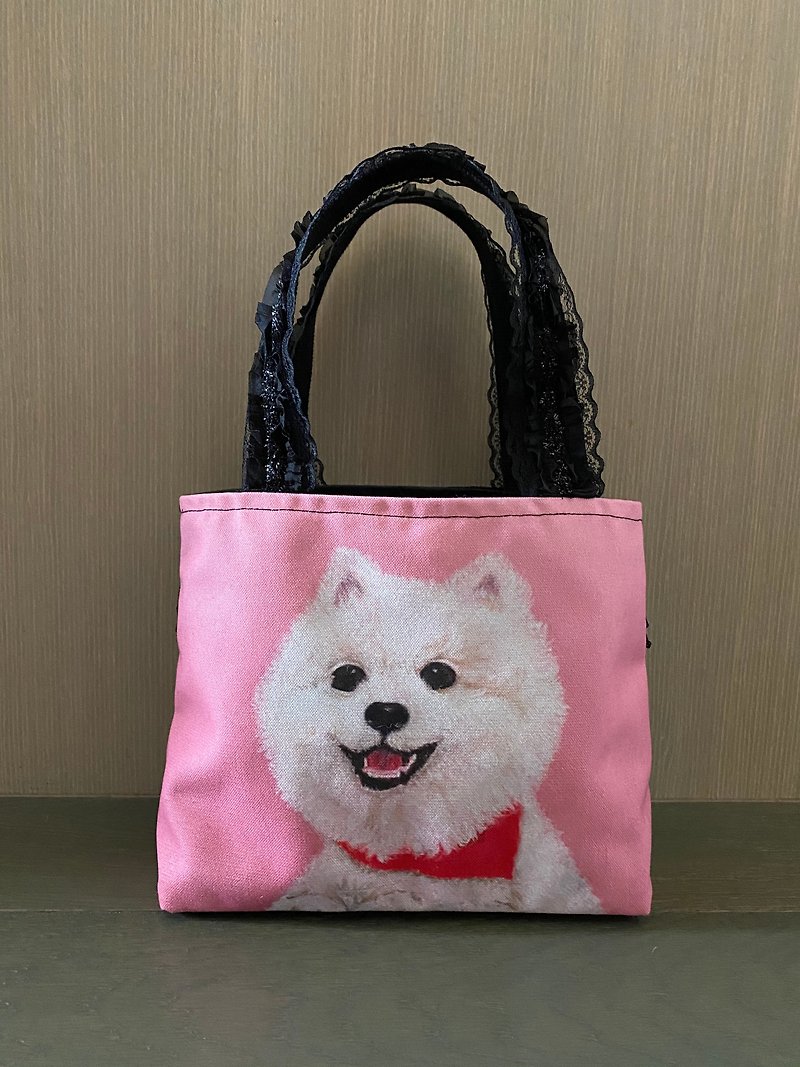 【Customized】Special customized model I pet portrait handmade customized tote bag I dog walking bag