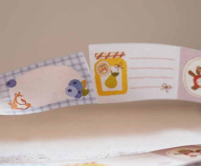 果香野餐 | メモロール式付箋 ラベルシール 便箋 - ショップ Hello