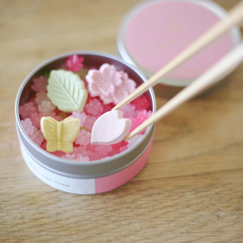 【日式櫻花茶具】春天的和三盆和櫻花~水邊的春天~ - 茶葉/漢方茶/水果茶 - 新鮮食材 粉紅色