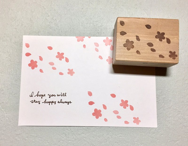 Sakura snowstorm stamp - Stamps & Stamp Pads - Other Materials 