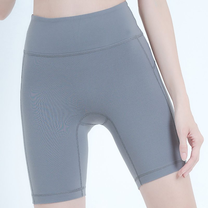 春夏穿搭【Yoga Flow】Slim Shorts-Charcoal Grey  快速出貨 - 瑜珈服/瑜珈褲 - 聚酯纖維 