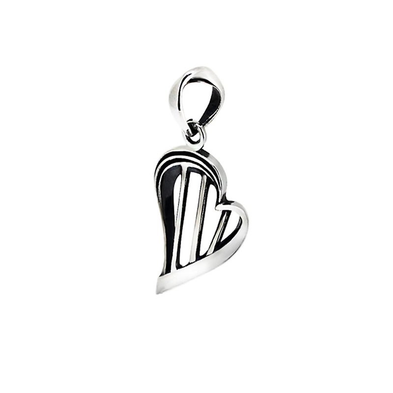 Geometry-harp pendant - Necklaces - Sterling Silver Silver