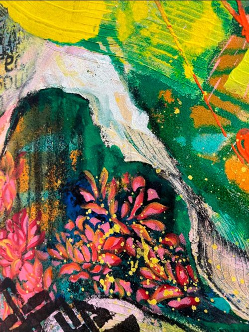 抽象画 キャンバスアート 107_ モダンアート 抽象画 キャンバス(410mm✖️318mm) | そん