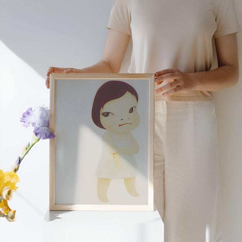 台灣製原木畫框丨適用奈良美智B3海報 - 相框/畫框 - 木頭 咖啡色