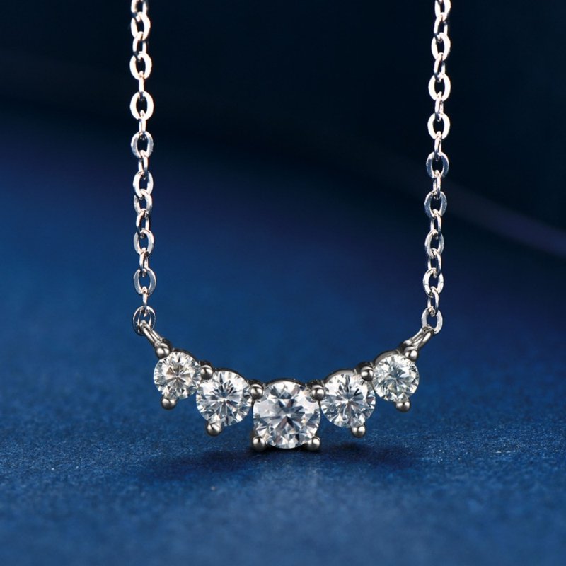 Moissanite Moissanite 1 carat engagement flower bud diamond ring Taipei store Cu - Necklaces - Other Materials 