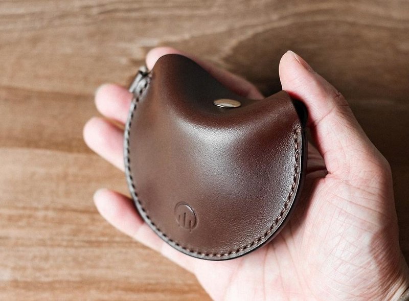 Round coin purse | Peace of mind shipping SOP - กระเป๋าใส่เหรียญ - หนังแท้ 