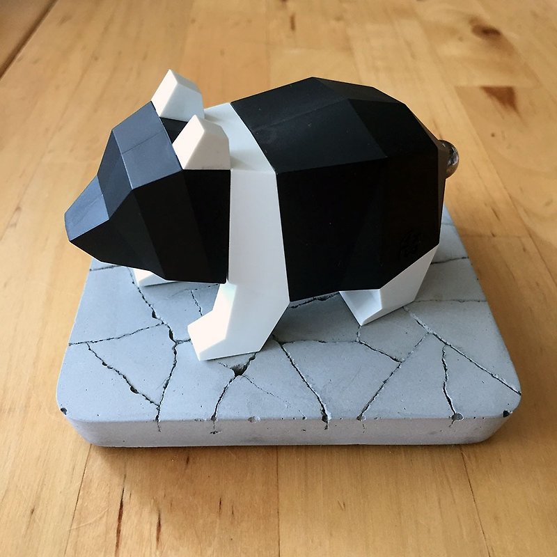 折り紙動物園シリーズアンチホワイトベア限定版 - カードスタンド - その他の素材 ブラック