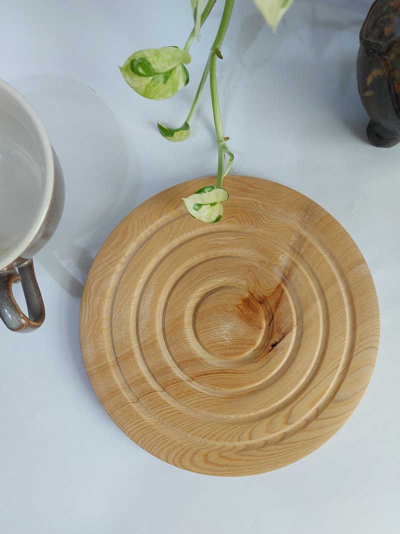 [Bobo cypress insulation mat] Taiwanese cypress/teapot coaster/insulation wood mat/woody fragrance_single piece - ที่รองแก้ว - ไม้ 