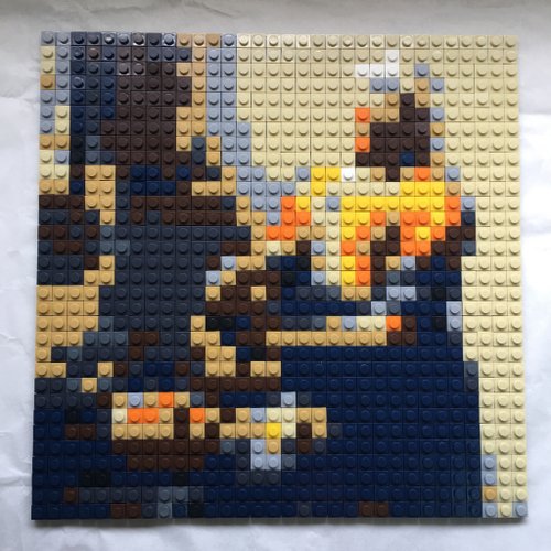brickaproject 名畫積木馬賽克拼圖