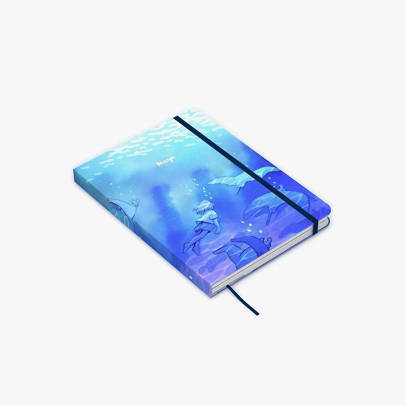 Shallows Twinbook (Half-Year Planner + Notebook) - สมุดบันทึก/สมุดปฏิทิน - กระดาษ สีน้ำเงิน