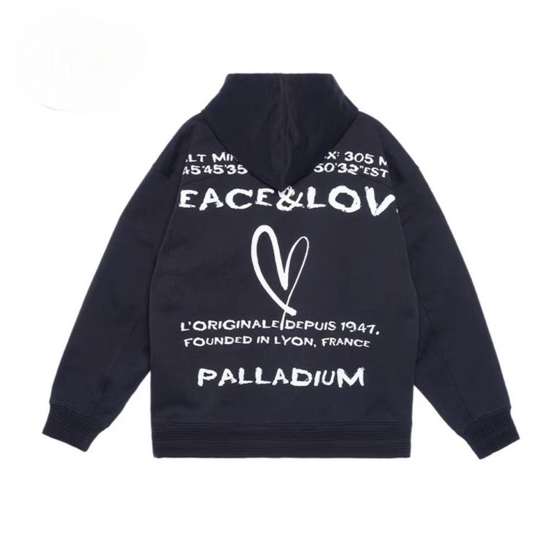 PALLADIUM PEACE & LOVE Tan Jianci's same trendy printed long-sleeved hat T University T108889 - เสื้อฮู้ด - วัสดุอื่นๆ 